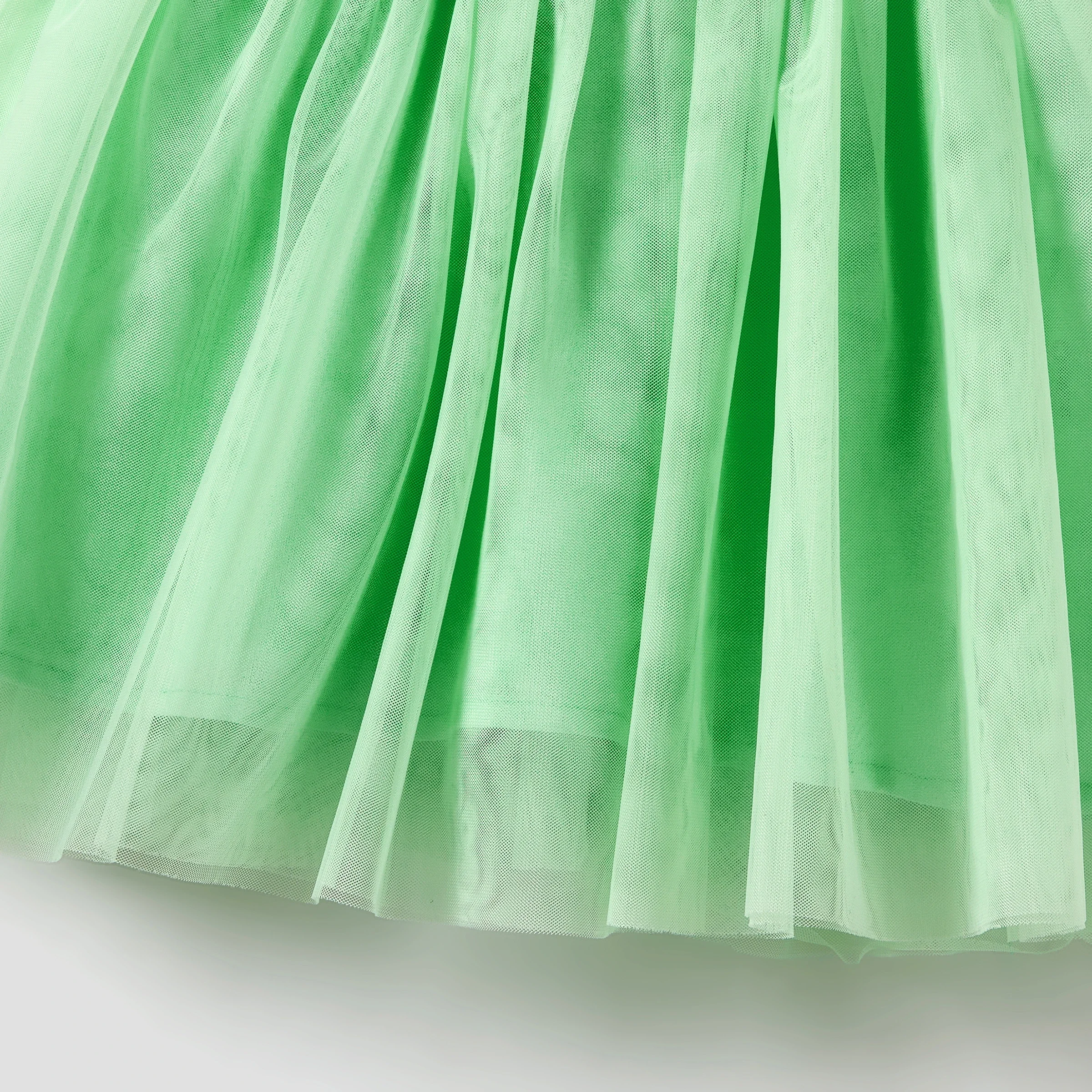PatPat Mommy and Me Green Floral Ruched Bodycon Strap Dress or Spliced Mesh Strap Dress Suitable for Summer Season