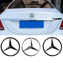 Middle Trunk Star Logo Car Emblem Badge FOR Benz A C E CLA GLC Class W117 W176 W204 W205 W212 W213 W253 3 Pins with Original Arc