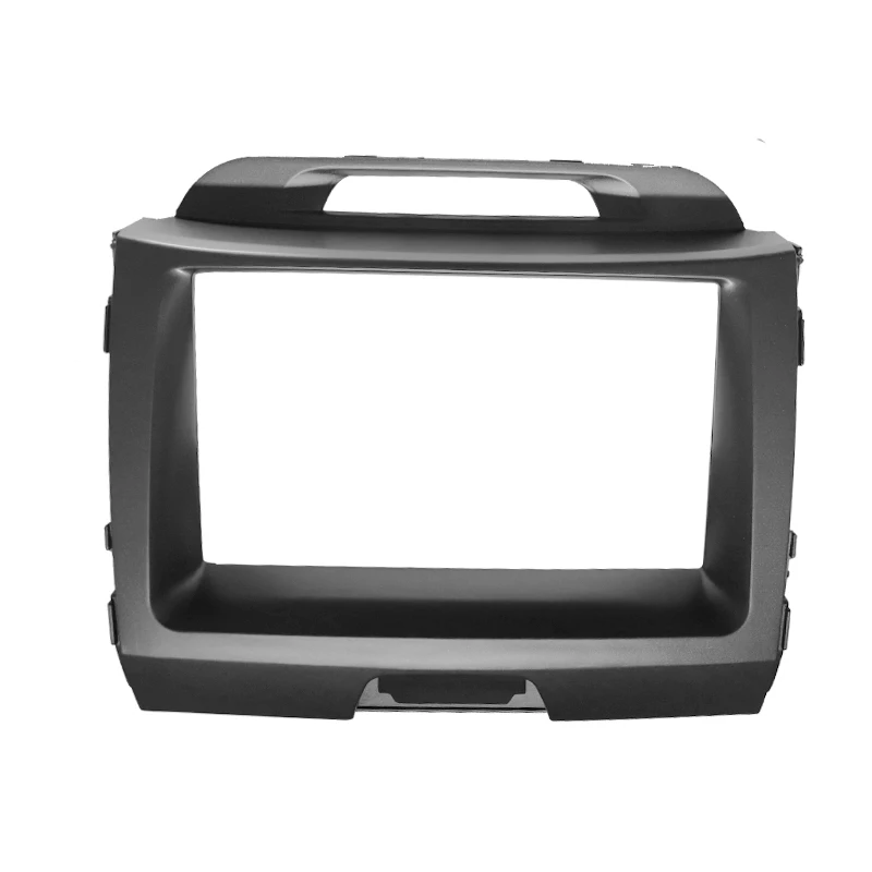 Double Din Radio Fascia for Kia Sportage 2010+ Stereo Dash Kit Installation Trim Facia Face Plate Panel DVD Frame