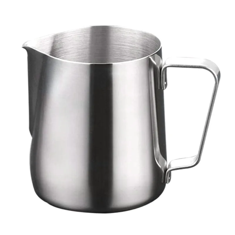 Taza de arte con leche de acero inoxidable, gruesa, adecuada para café, arte con leche, leche espumosa, lata de boca puntiaguda, máquina de arte con leche fácil
