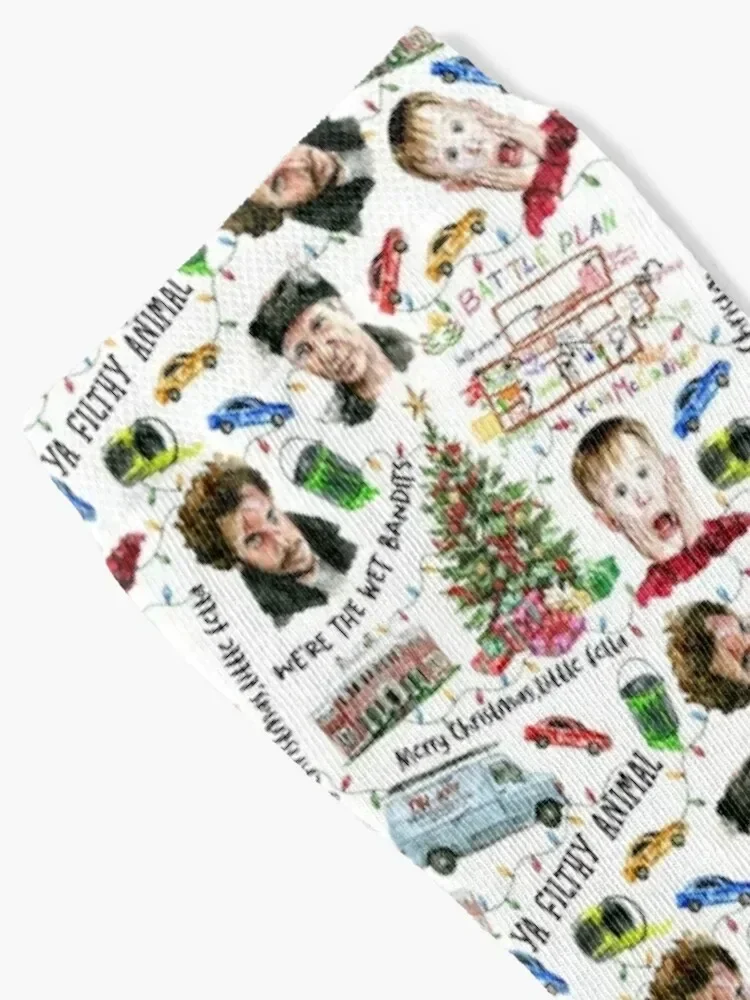 Home Alone Kevin McCallister Christmas Holiday Pattern Socks gifts soccer anti-slip Designer Man Socks Women's