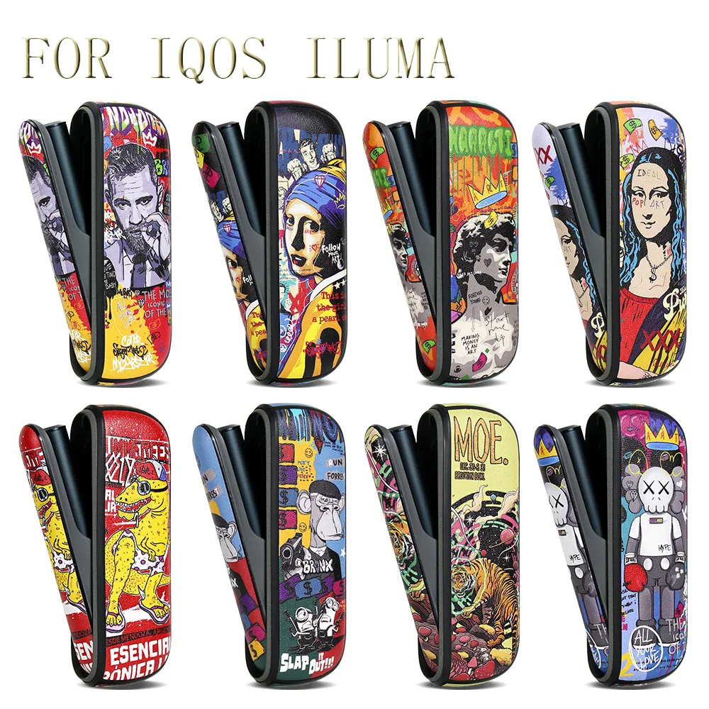 RUORUO Cartoon Case for IQOS ILUMA E-cigarette Replaceable Leather Funda for IQOS ILLUMA Accesorios