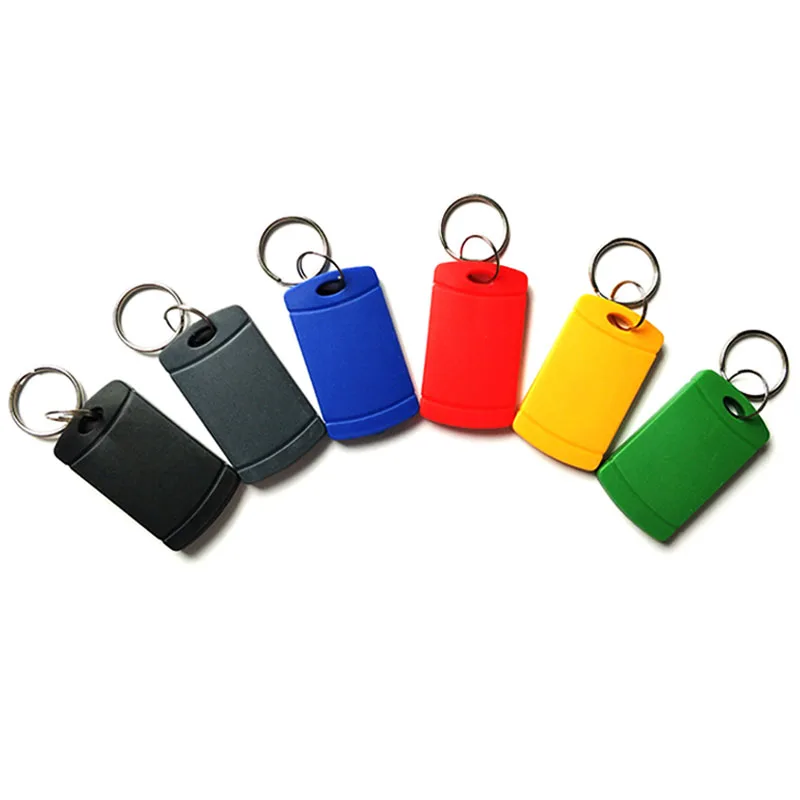 Imagem -02 - Cópia Regravável Gravável Reescrever Keyfobs Rfid Tag Chaveiro Cartão Proximidade Token Emblema Duplicado 10 Pcs Em4305 T5577 125khz