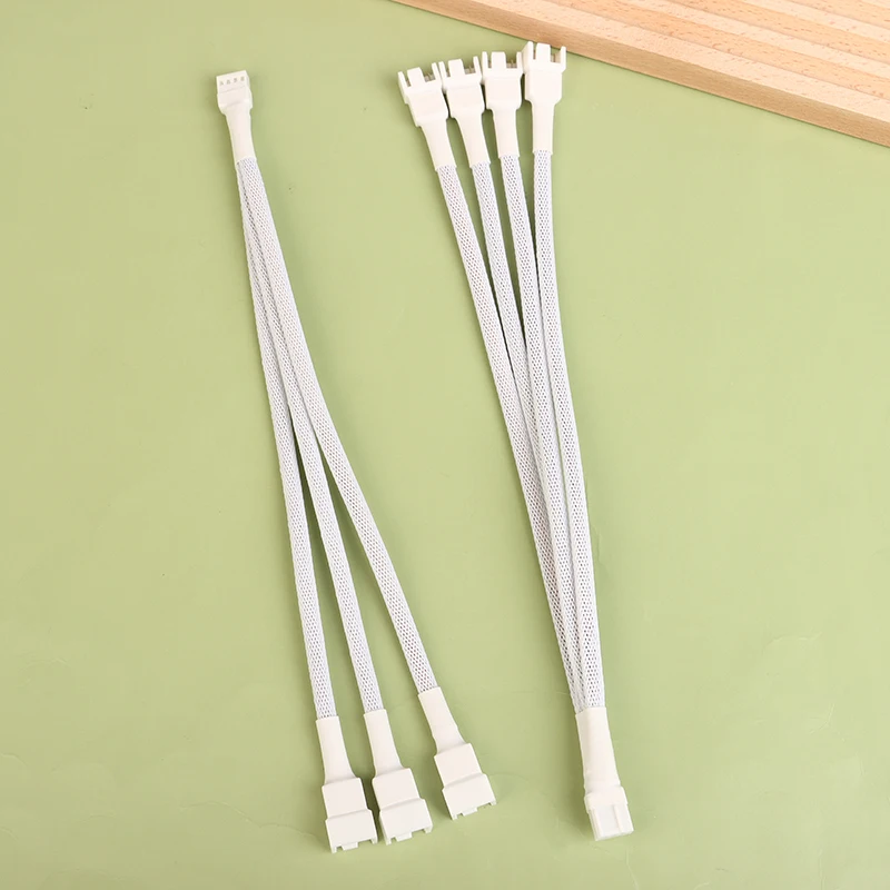 4 Pin 1 To 1/2/3/4 Motherboard CPU Fan Computer Case Fan Extension Adapter Cable PWM Female To 4 Pin Splitter Cable