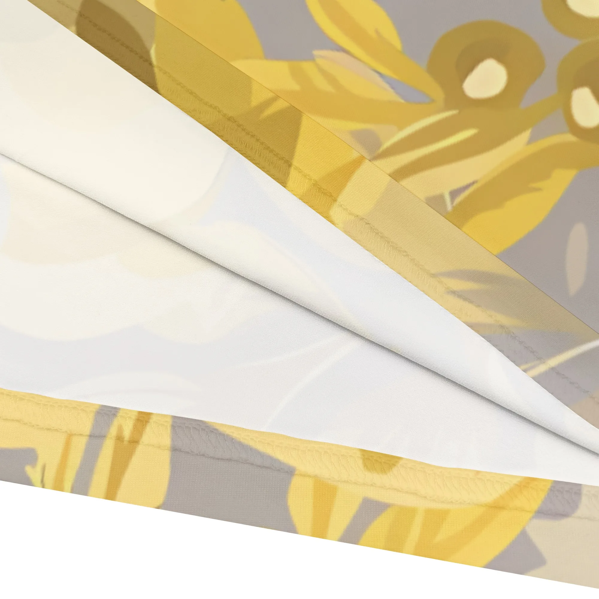 Nupusa geelgrijze bloemenprintjurk voor dames plus maat zomer casual maxi-jurk met ronde hals en lange mouwen