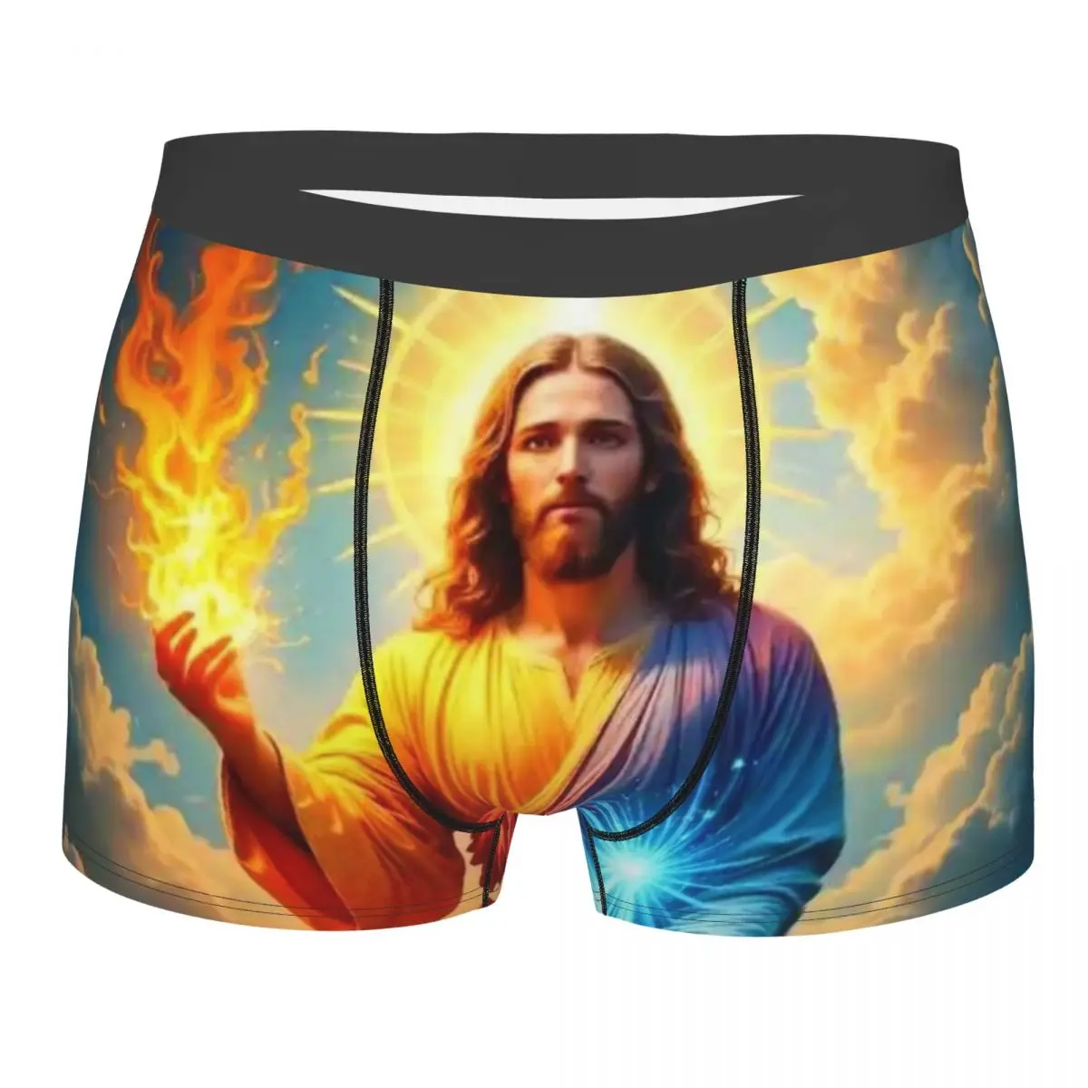 

Custom Male Sexy Christ The Savior Jesus Underwear Boxer Briefs Men Soft Shorts Panties Underpants