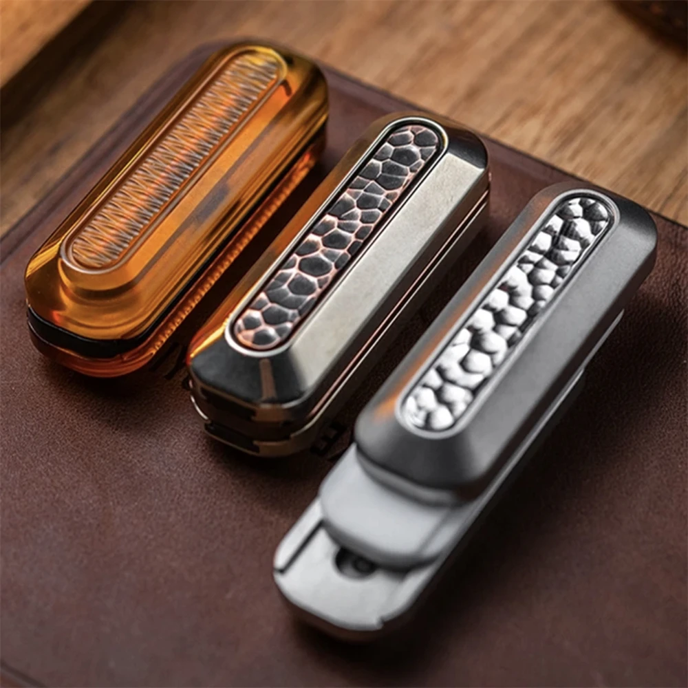 01EDC POL ฟิดเจ็ตสไลเดอร์สปินเนอร์ ของเล่น EDC ลดความเครียด ทองเหลือง แฮนด์สปินเนอร์ บรรเทาความวิตกกังวล ของเล่นเสริมสมาธิ ของขวัญ