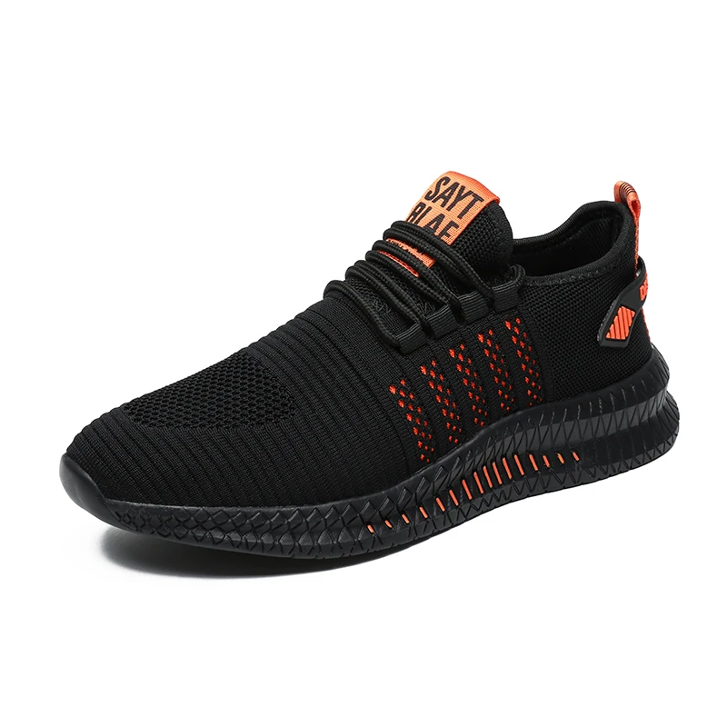 Men's Running Shoes Newest Fashional Sports Sneakers Light Weight Summer Non-Slip Striped Sole Outdoor Jogging Mesh Sneakers