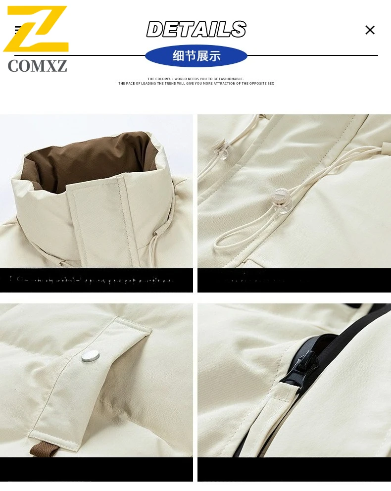 سترة خبز كلاسيكية للرجال على الطراز الأمريكي ملابس الشارع معطف حراري كبير الحجم مقاوم للماء ومقاوم للرياح سترة شتوية مناسبة للتخييم والصيد #2