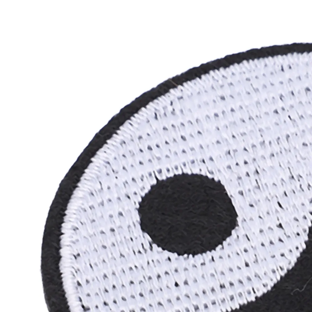 6pcs Individuation Cotton Yin Yang Patch Iron On Mysterious Pattern Tai Chi Patch Embroidered Patch Wallet Decoration
