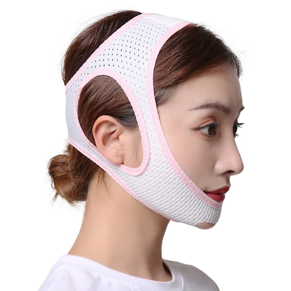 Anti Snoring Belt Mesh Cloth Oral Breathing Orthotic Triangle Breathable Chin Brace Adult Anti-snoring Belt Sleep Strips Belt