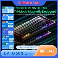 Akko MONSGEEK M1 V5 TMR Rapid Trigger Gaming Keyboard with Magnetic/Mechanical Switches 8K RGB Hot-swap Aluminum Keyboard Gasket