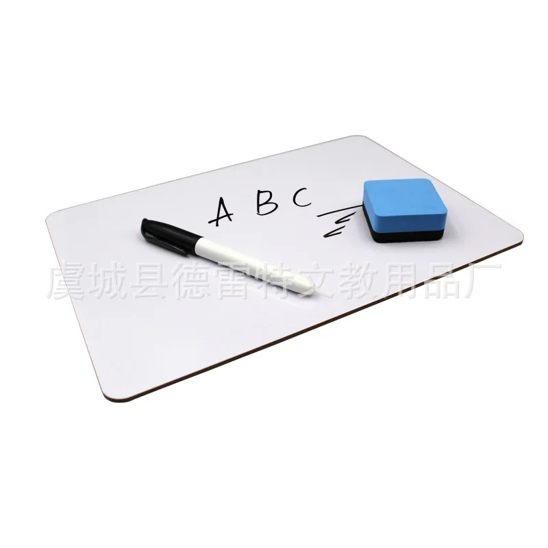 Portable Double-Sided Dry Wipe Writing Board Children's Non-Magnetic Drawing Board Small Household Teaching Aid