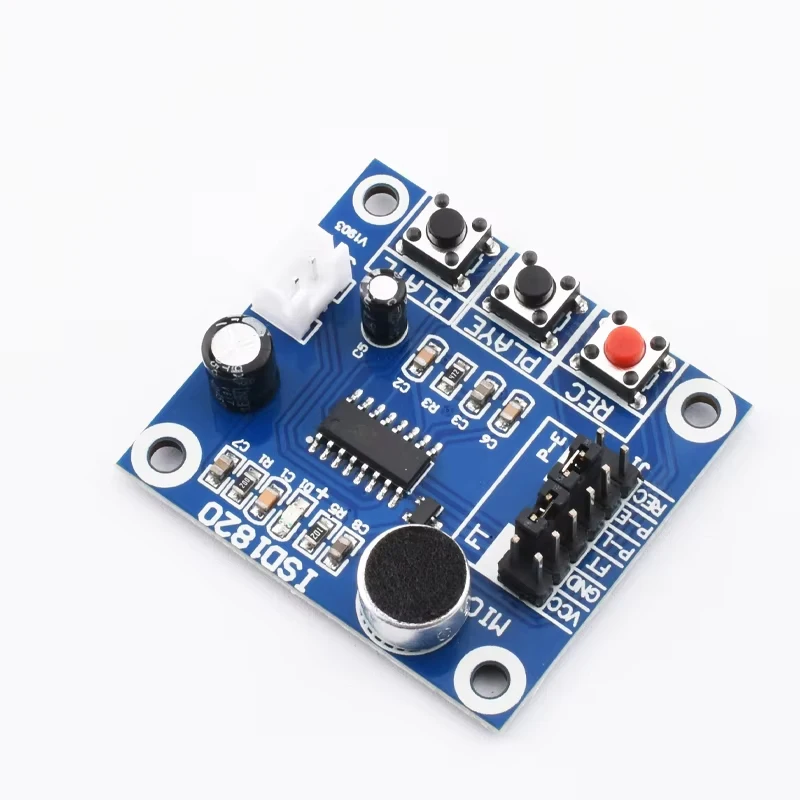 ISD1820 recording module voice module the voice board telediphone module board with Microphones + Loudspeaker