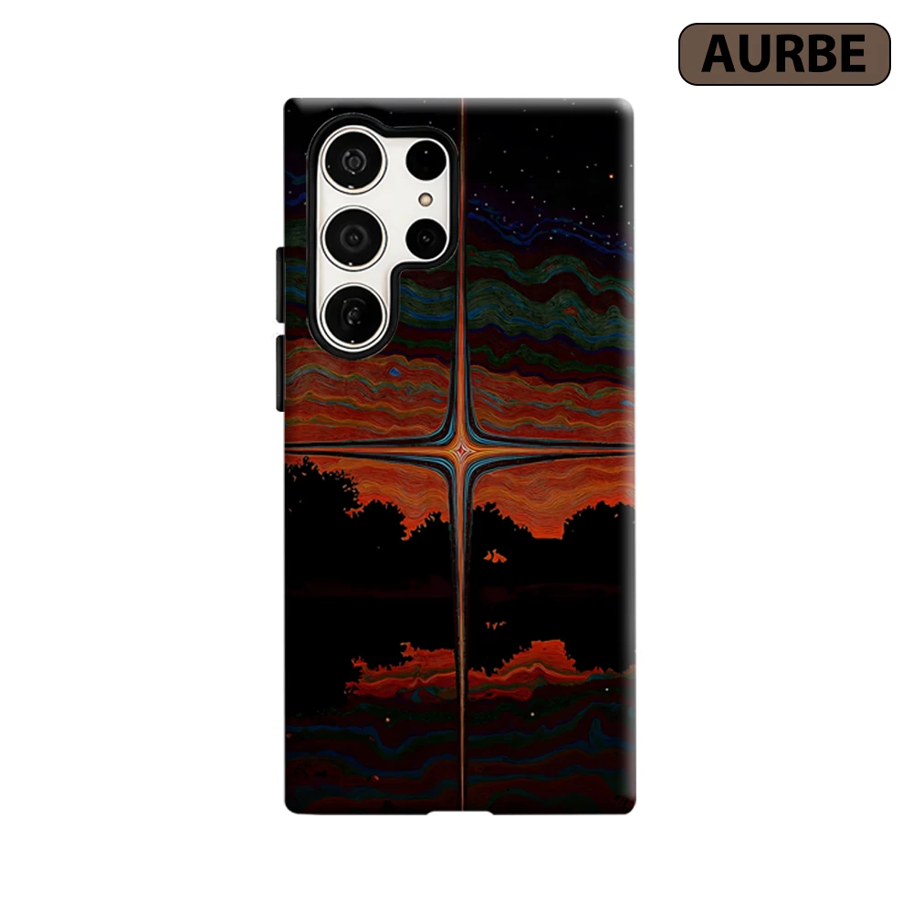 Horizon Glow Phone Case for Samsung Galaxy S26 S25 Ultra S24 S23 Ultra Plus Shockproof Double Layer Tough Back Cover