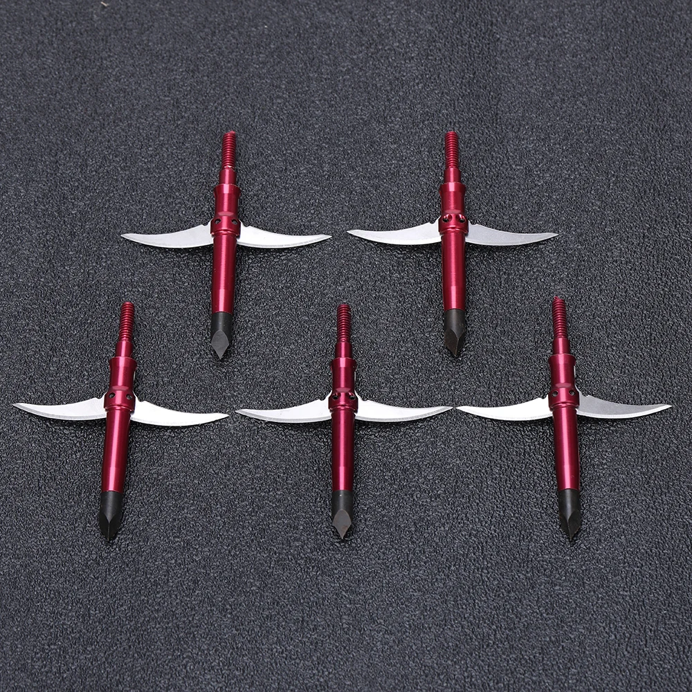 3/6pcs Crossbow Arrow Broad Head With 2 active Blades Arrow Head Point For Recurve / compound / Crossbow Arrow Accessory