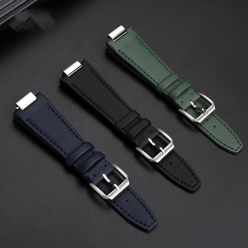 Hoge Kwaliteit Nylon Horlogeband Voor Iwc Ingenieur Familie Iw328901 328902 328903 Horlogeband Zwart Blauw Groen Horlogeketting