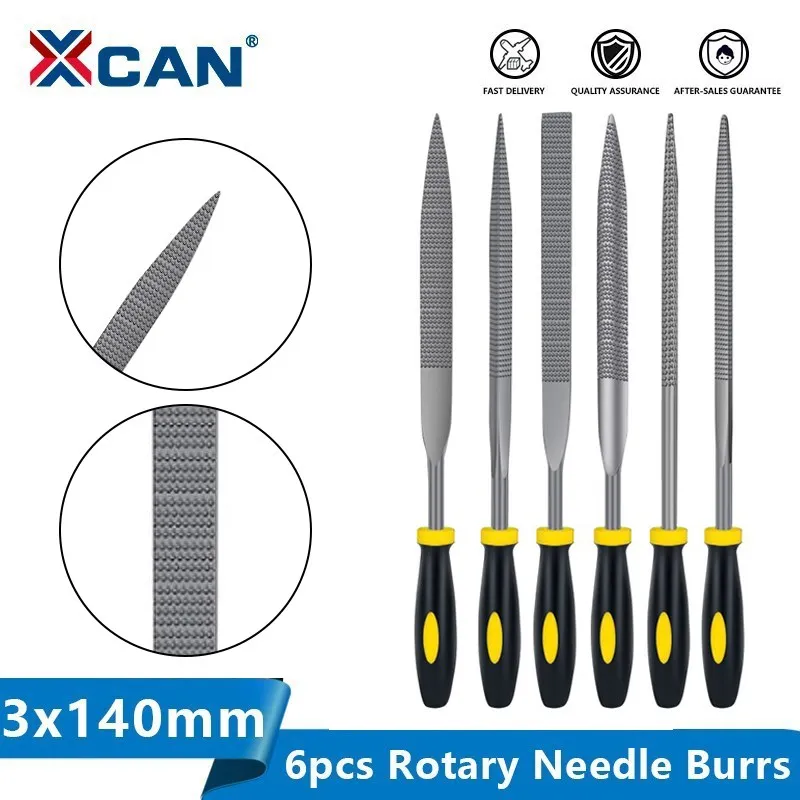 Xcan Peças Arquivo de Metal Rasp Diamante Agulha Arquivo Conjunto Ferramenta de Reparo para Jóias Moagem Madeira Mão Ferramentas Arquivo 3×140 4×160 5×180 mm