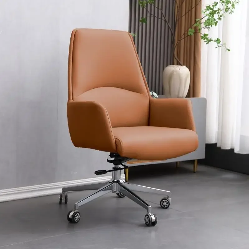 Office Chair With Leg Rest Living Room Chairs Writing Stool Lazy Desk Backrest Computer Armchair Pc Gaming Luxury Relaxation