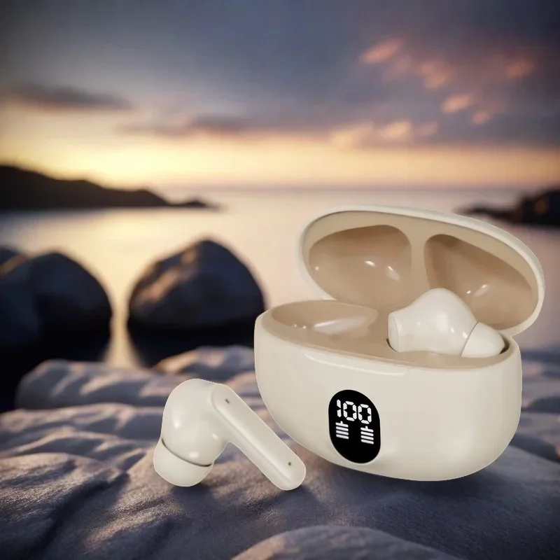 سماعات الرأس اللاسلكية TWS الأصلية سماعات بلوتوث مع ميكروفون للحد من الضوضاء سماعات أذن باص عالية الدقة