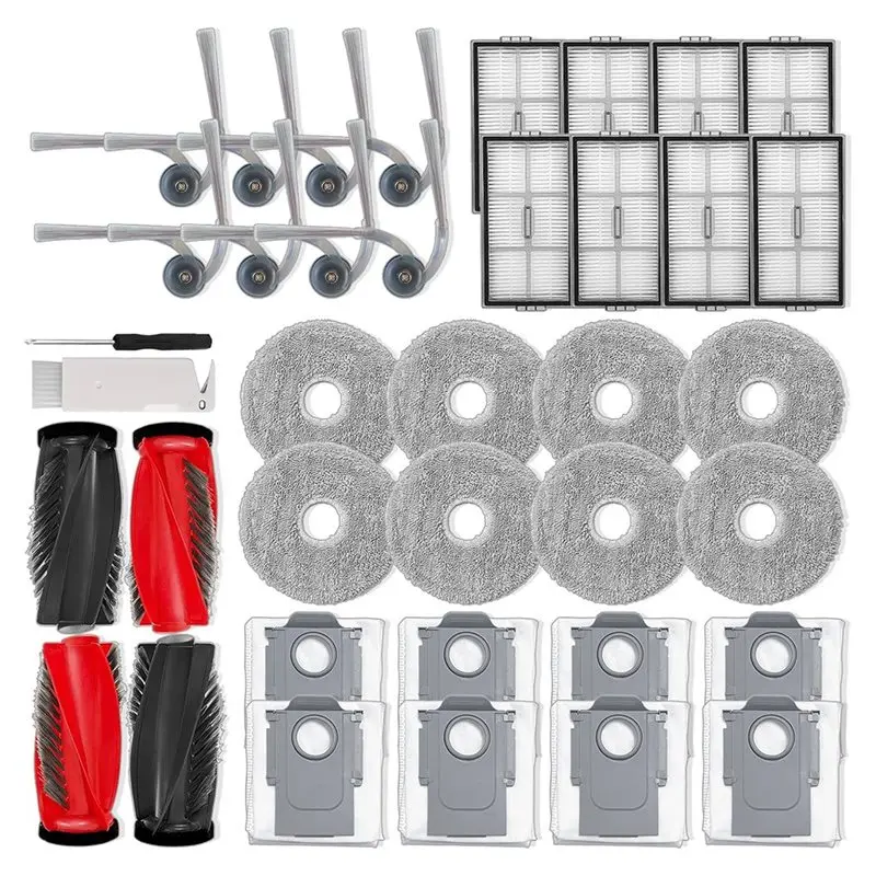 Y15A For Roborock Saros 20 Sonic Replacement Parts- Robot Vacuum 36-Pack Accessories Main Side Brush Hepa Filter