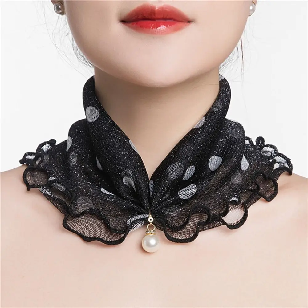 Elastic Hair Band Neckerchief Wraps Printing Leopard print Stripe Female Shawl Korean Style Scarves Summer Bib Printed Scarf