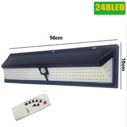 Sensore di movimento per luci esterne solari 4000Lm 268 Led luce di sicurezza solare IP65 luci a Led impermeabili lampada da parete Super luminosa 3 modalità