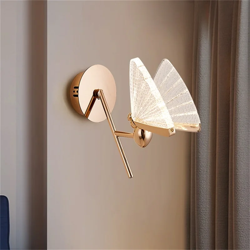 

Modern Butterfly Led Wall Lamp Art Creative Decor Home Living Room Bedroom Butterflies Lights Wall.