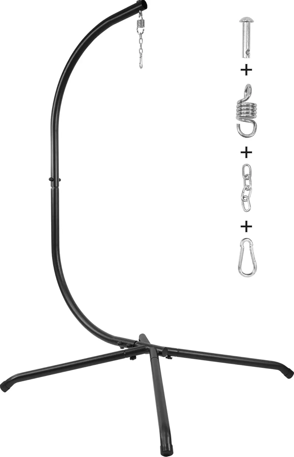 

Heavy Duty Steel Hammock Chair Stand, 400lb Capacity with Stable Base for Indoor Outdoor Use