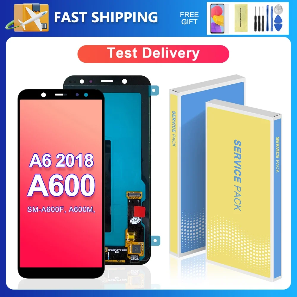 

A6 2018 For Samsung 5.6''For A600 A600F A600A A600N A600U LCD Display Touch Screen Digitizer Assembly Replacement