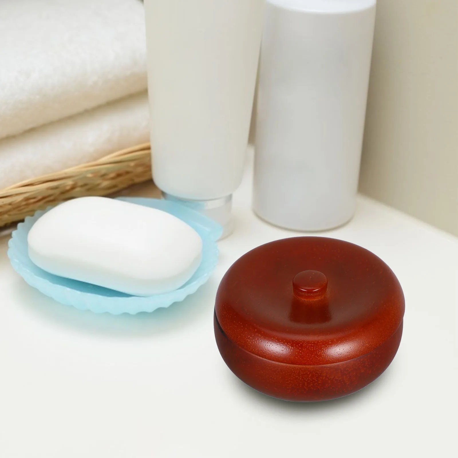 

Bowl For Men With Lid Shaving Soap Storage Soap Box With Lid Box Smooth Lathering Cup Dustproof Shaving Accessories
