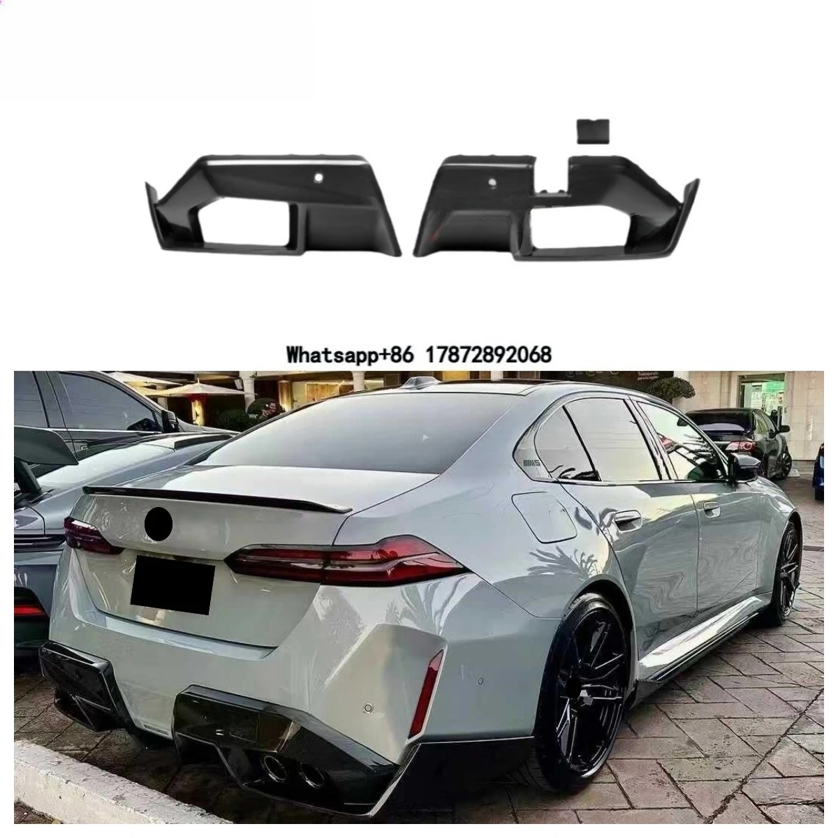 

High Quality MP Style Dry Carbon Fiber Rear Bumper Splitter Diffuser for G90 G99 M5 Touring 2023+ Carbon Fiber Rear Diffuser