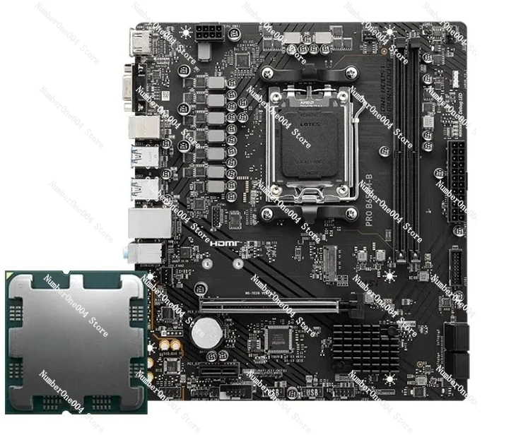 

7800X3D 7700 9700X Свободная пленка MSI B650M Набор процессоров основной платы