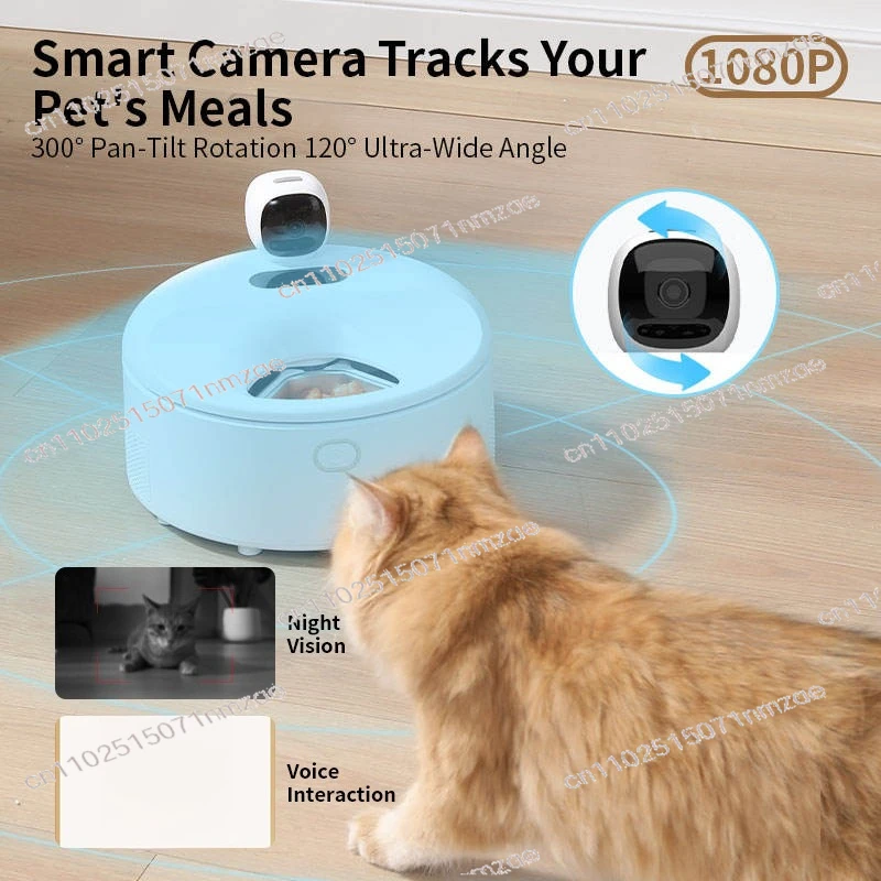 

Refrigerated Automatic Cat Wet Food Feeder Stainless Steel Bowl Smart Cat Feeder Semiconductor Cooling and Heating Function