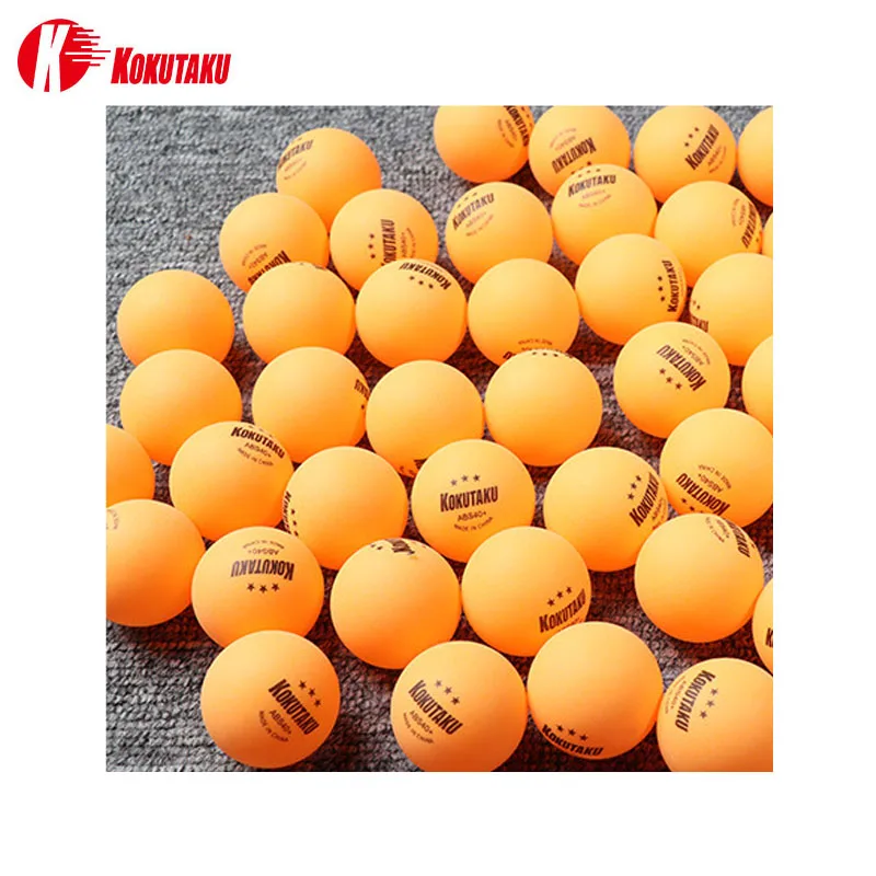 Kokutaku-3 pelotas de tenis de mesa Star, ABS40 +, pelotas de ping pong de plástico para entrenamiento de juegos profesional, nuevo material