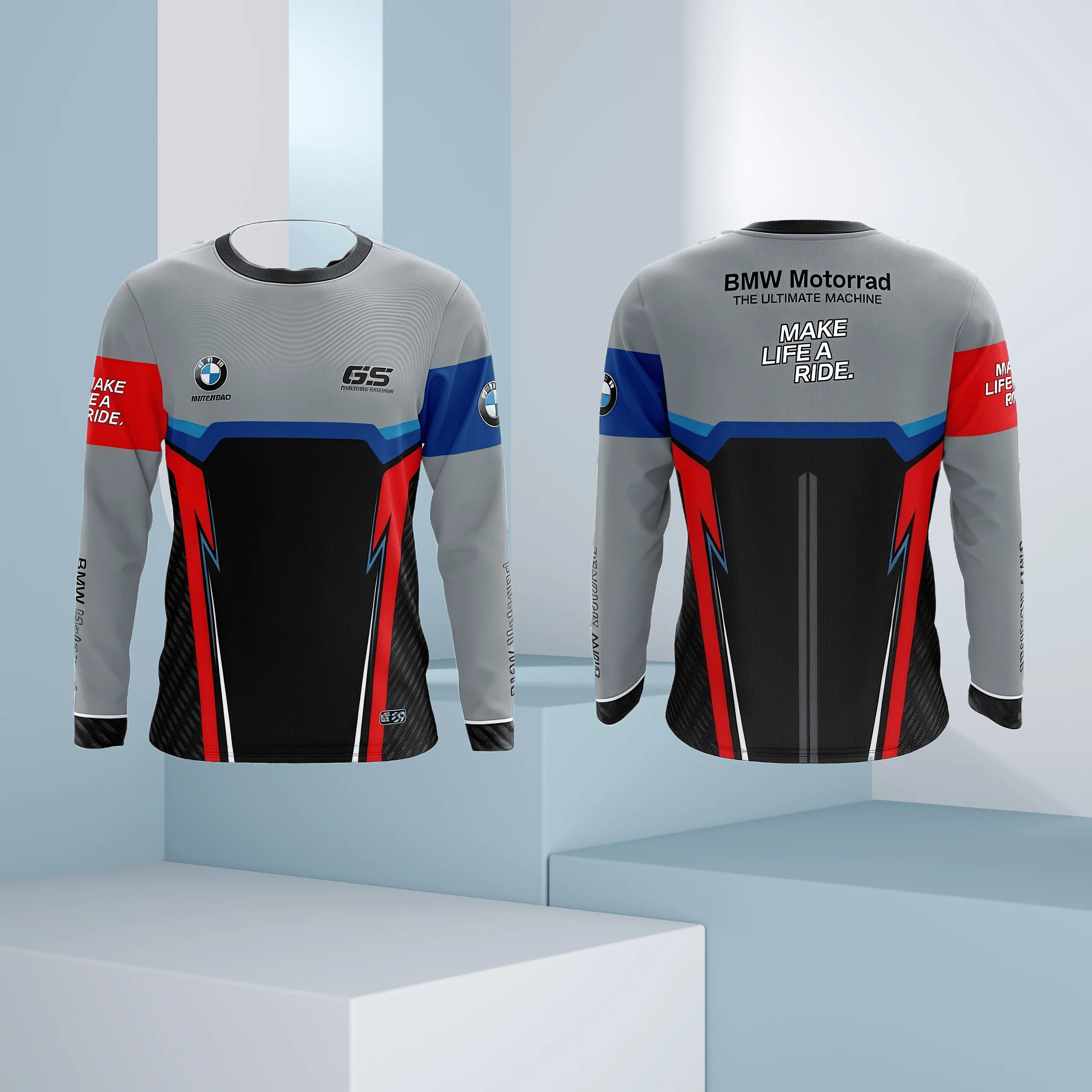 

Самая продаваемая новая футболка с длинными рукавами для мотоциклов и гонок BMW, быстросохнущая и дышащая мужская футболка с длинными рукавами