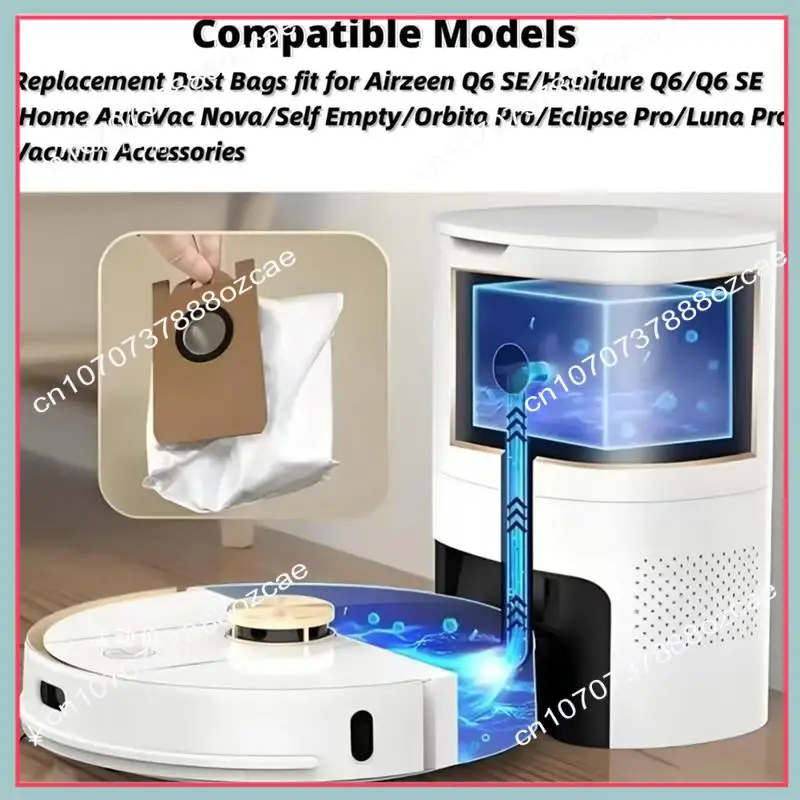 Sacos de pó de substituição a26p para airzeen q6 se/honiture q6/q6 se ihomeovac acessórios para aspirador de pó