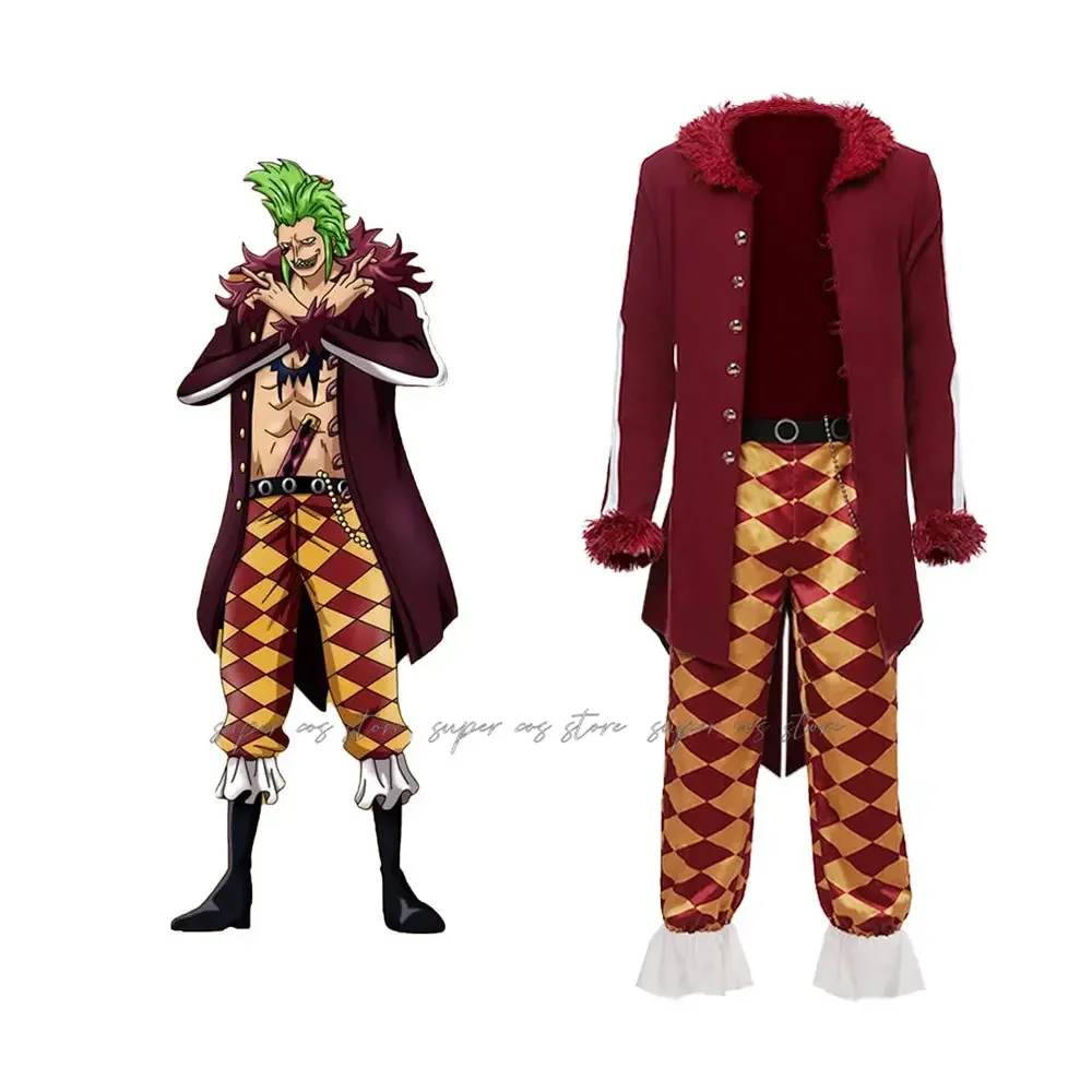 Giappone Cosplay Blox Fruit Bartolomeo Costume Clown Anime Abbigliamento Bari Bari No Mi Costumi di Halloween per uomo Festa