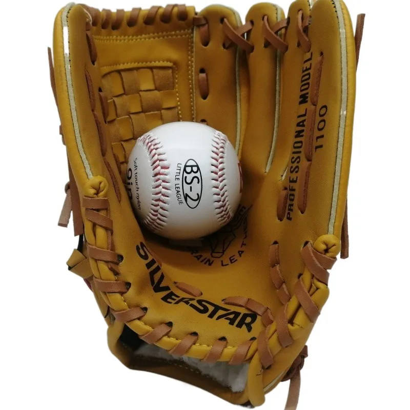 

Customized Professional Infield Baseball Gloves Brown Manufacturer Training Protective Stiff Bating Cowside