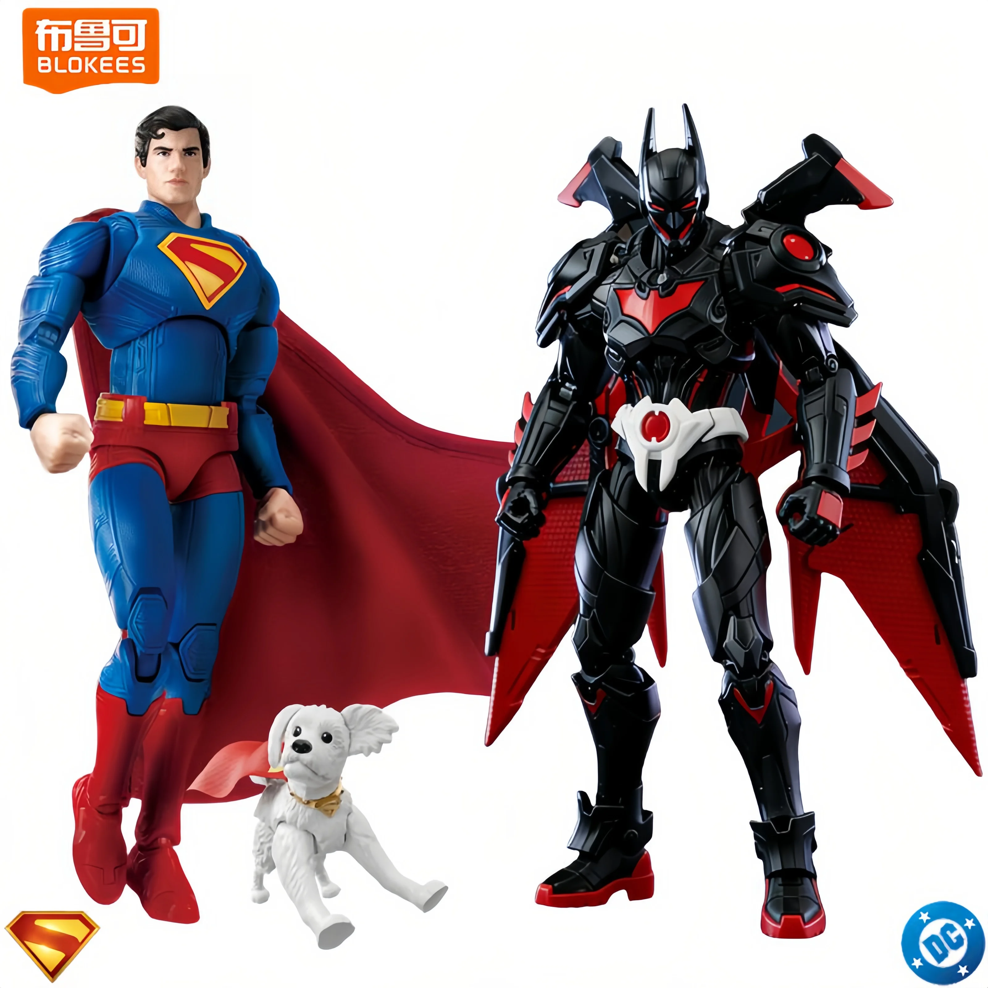2025 Blokees DC David Corenswet Superman Batman Beyond Action Figure 15CM New