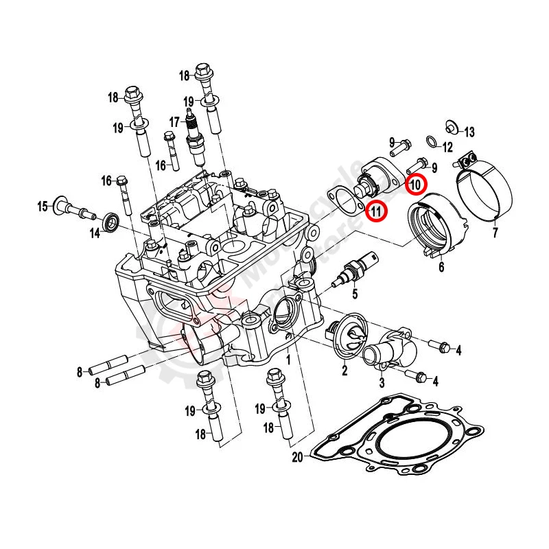 TENSIONER & gasket ASSY,For CFMOTO 250NK 300NK 300SR CF250-A/F CF300-3/3F ENGINE 178MN-A 172MM-2,Original Improved version