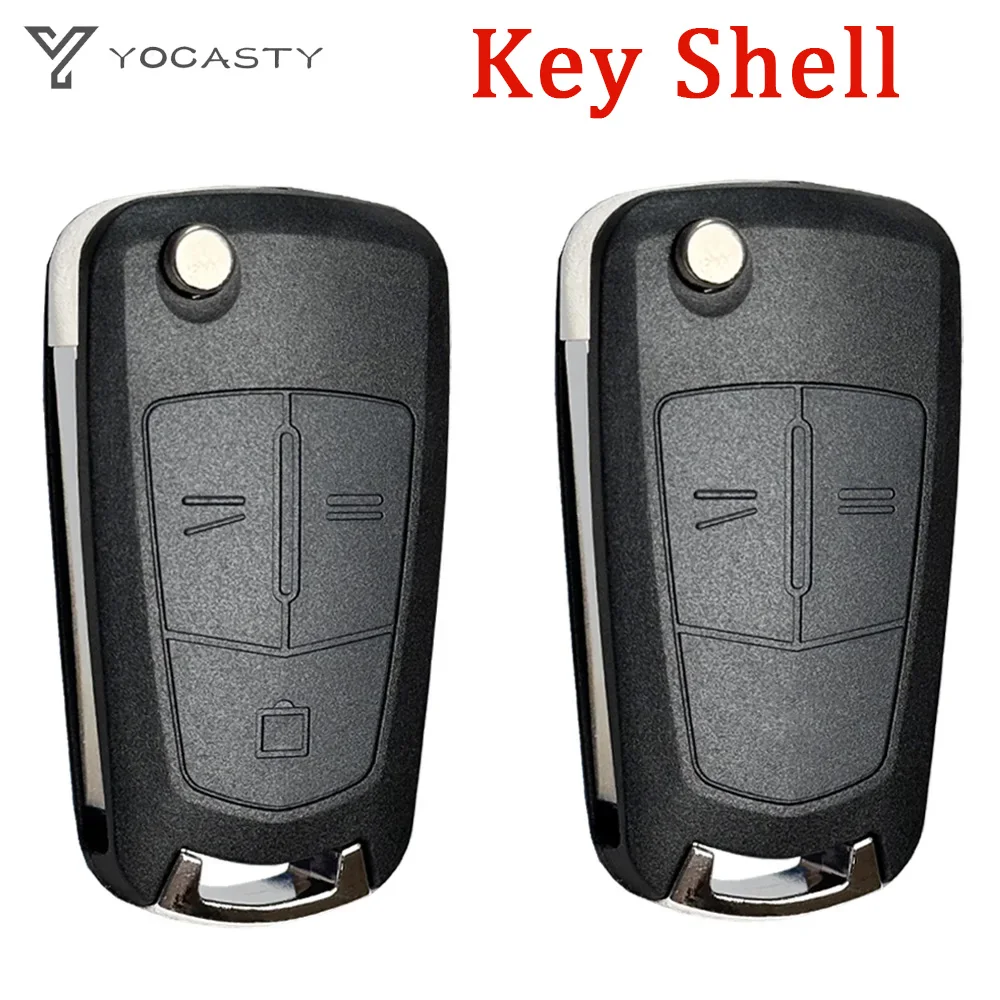 YOCASTY – coque de remplacement pour clé télécommande de voiture, pour Opel Vauxhall Corsa D Astra H Zafira B Vectra C Signum Meriva