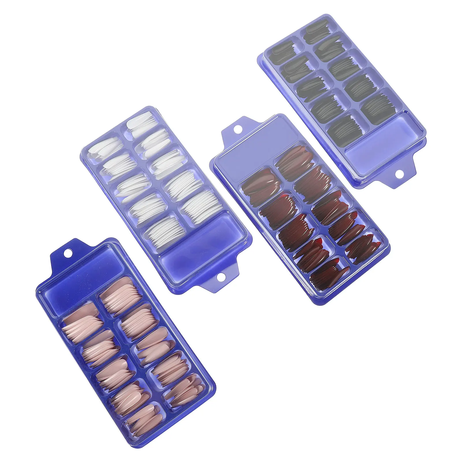 

400pcs Full Cover Fake Nails Long False Tips For Women -Thin Durable Manicure Artificial Nail Salon Home Use