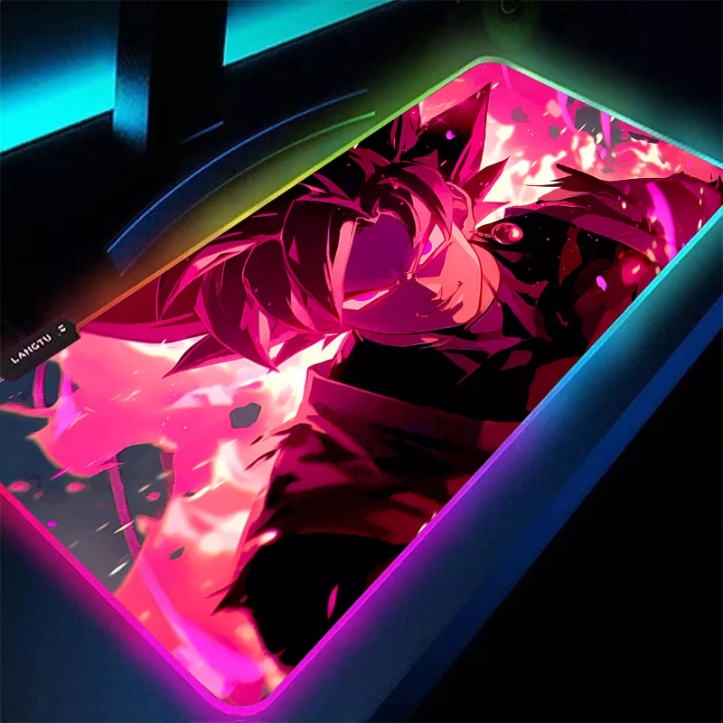 

Аниме Коврик для мыши LED Dragon Ball HD Печать Компьютер Килимок для киберспорта Геймер DBZ Запирающийся край RGB Коврик для мыши Клавиатура Коврик для мыши Коврик для подарка