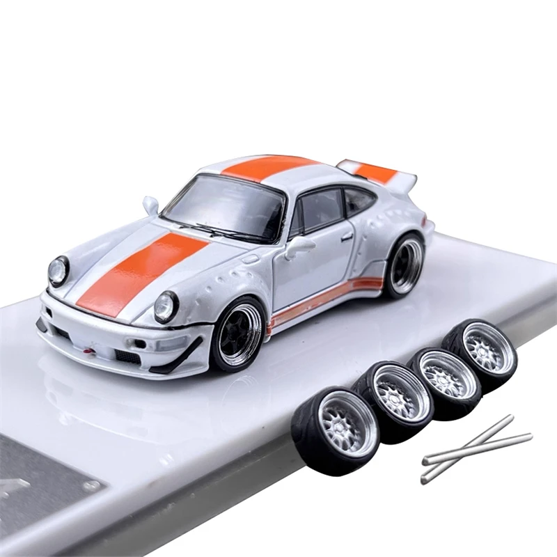 

Быстрая скорость FS 1:64 RWB964 Rauh Welt с широким кузовом Limited499 Литые модели автомобилей