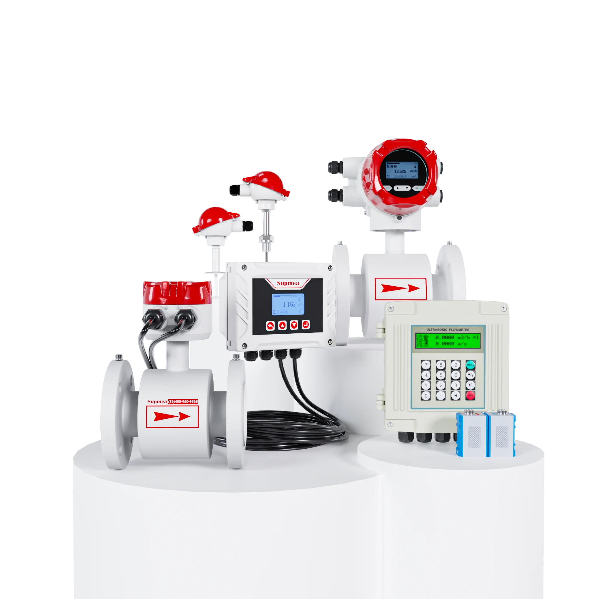 Magnetic Flow Meter Industrial Water Flow Meter Corrosive Waste Water Electromagnetic Heat Flow Meter