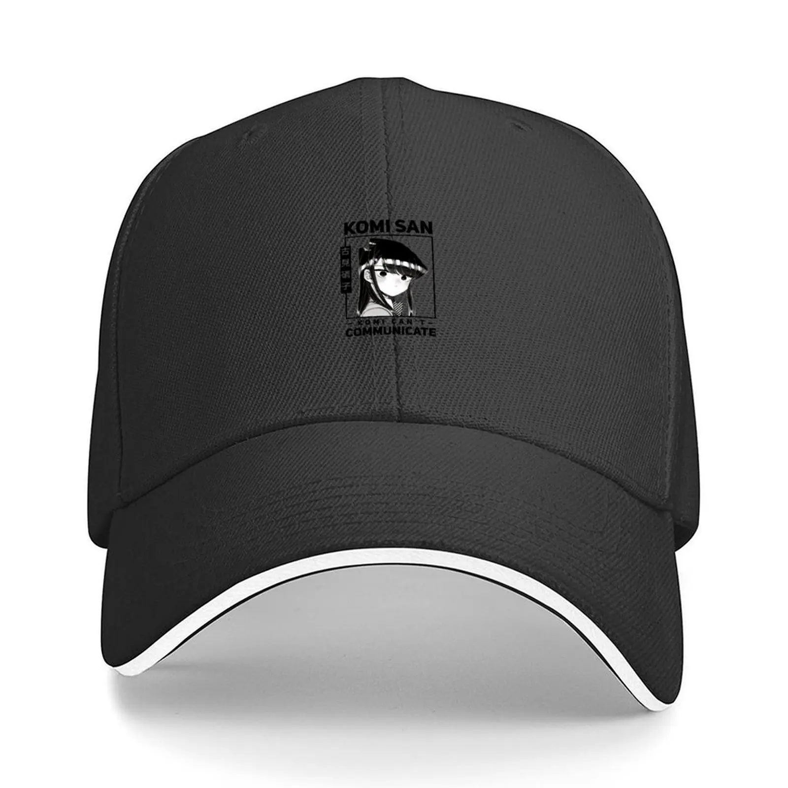 

Komi Can't Communicate - Komi San Baseball Cap black Dropshipping sun caps Beach Outing Hats For Men Women's