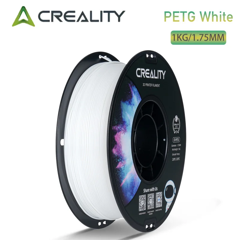 

Нить для 3D-принтера Creality PETG 1,75 мм, 1 кг — низкая деформировка, высокая прочность, катушка 1 кг для Ender 3, CR-10 K2 Plus Combo K1 MAX