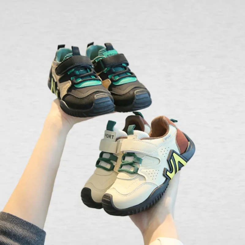 

Genuine Leather Boys' Sports Shoes 2026 Spring Autumn New Item Girls' Outdoor Shoes Casual Shoes Soft Soled Baby Single Shoe