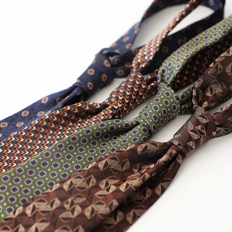 Corbata Formal Vintage, Corbata Clásica en Tonos Verde Oscuro y Azul Marino para Caballero, Ideal para Negocios, Oficina, Trabajo, Boda, Combinable con Traje y Camisa